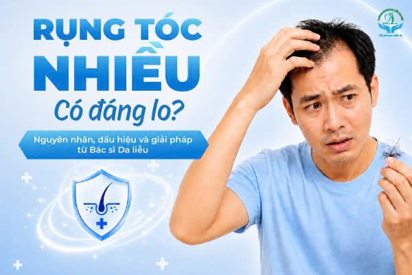 Rụng tóc nhiều có đáng lo? Nguyên nhân, dấu hiệu và giải pháp từ Bác sĩ Da liễu
