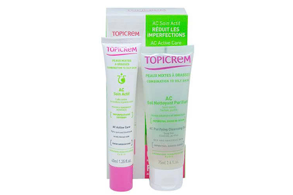 Topicrem AC active care + AC puriflying cleansing Gel