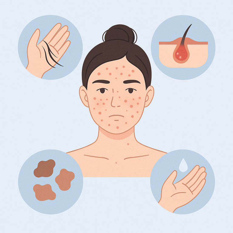 Dấu hiệu nhận biết mụn nội tiết do thay đổi nội tiết tố
