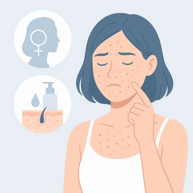 Mụn nội tiết ở nữ giới: Nguyên nhân và cách chăm sóc da đúng cách