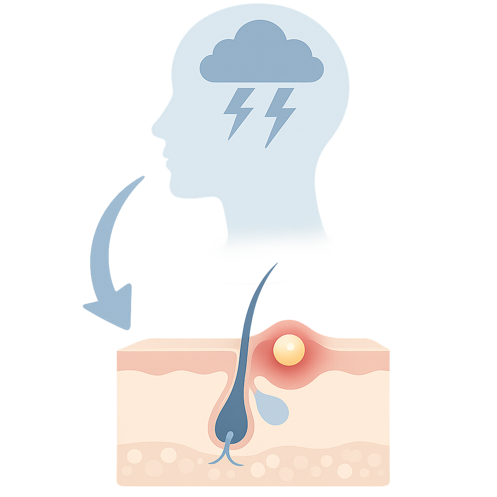 Tác động của stress đến mụn nội tiết và cách kiểm soát hiệu quả