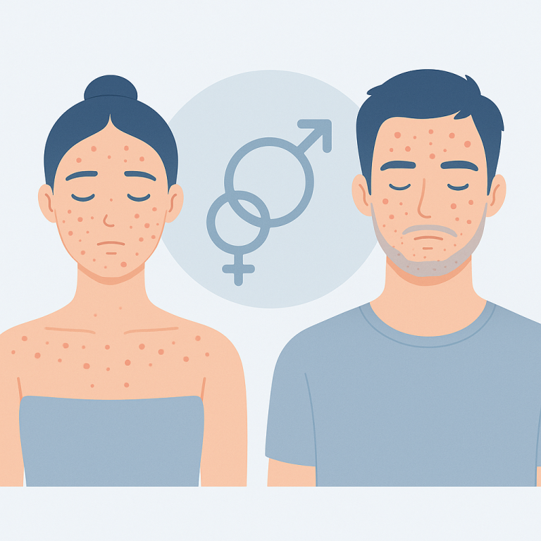 Triệu chứng mụn nội tiết điển hình ở nam và nữ giới khác nhau ra sao?