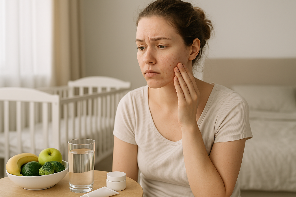 Vì sao sau sinh da dễ nổi mụn?