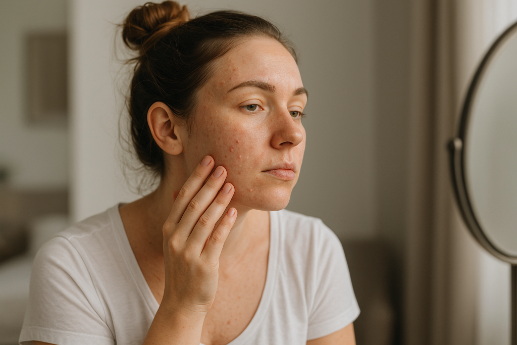 Dấu hiệu mụn sau sinh thường gặp